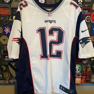 Nike Game New England Patriots Tom Brady Away Jersey L